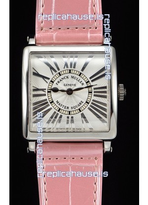 Franck Muller Master Square Ladies Pink Strap 1:1 Mirror Replica Watch