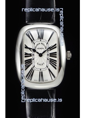 Franck Muller Galet Ladies Swiss Quartz Black Strap Watch