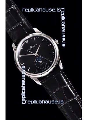 Jaeger LeCoultre Master Ultra Thin Moon Stainless Steel 1:1 Mirror Replica Watch 