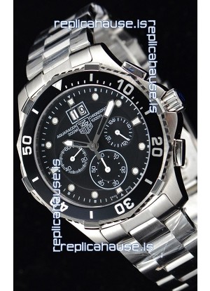 Tag Heuer Aquaracer Chronograph Swiss Quartz Black Dial Watch 