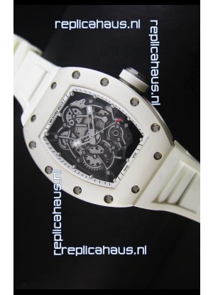 Richard Mille RM055 Bubba Watson Swiss Replica Watch in White