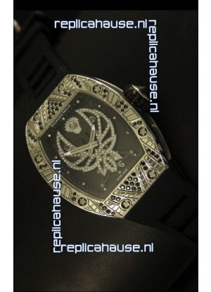Richard Mille RM051 Tourbillon Swiss Watch in Leather Strap