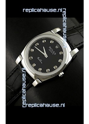 Rolex Cellini Japanese Replica Steel Watch in Numeral Markers