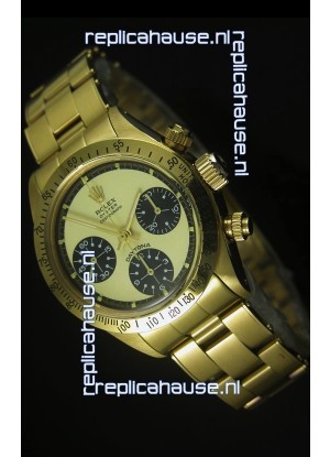 Rolex Daytona 6263 Cosmograph Gilt Gold Dial in Gold Case