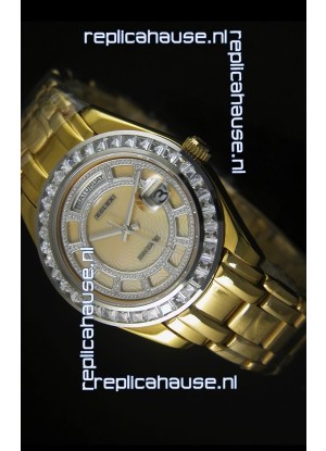 Rolex Day Date Swiss Watch in Rose Gold Case
