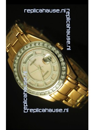 Rolex Day Date Swiss Watch in Yellow Gold Case