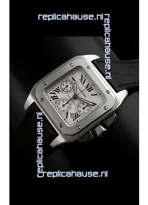 Cartier Santos 100 Chronograph - 1:1 Mirror Replica Watch