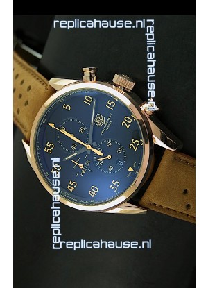 Tag Heuer Carrera 1887 SpaceEX Edition Japanese Quartz Watch in Pink Gold