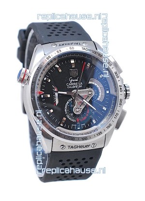 Tag Heuer Grand Carrera Calibre 36 Japanese Automatic Watch in Black Dial