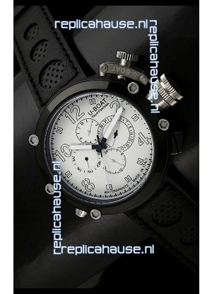 U-Boat Flightdeck Rattrapante Japanese Automatic Watch in PVD Casing