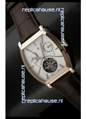 Vacheron Constantin Power Reserve Tourbillon Swiss Watch in Rose Gold