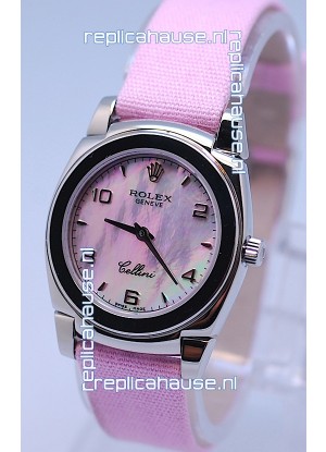 Rolex Cellini Cestello Ladies Swiss Pink Watch in Pearl Face