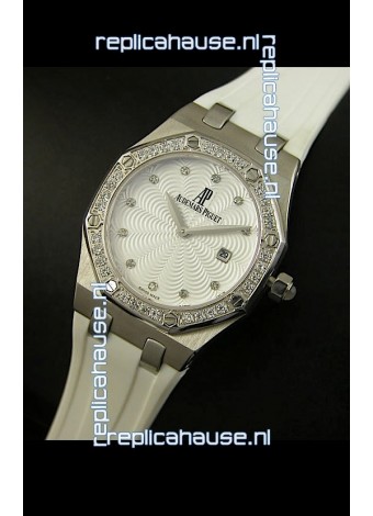 Audemars Piguet Royal Oak Ladies Quartz Replica Watch in Steel Case