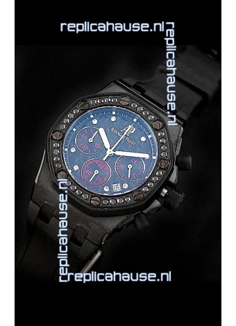 Audemars Piguet Royal Oak Offshore Lady Alinghi Swiss Watch in Blue Dial