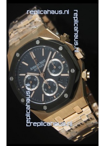 Audemars Piguet Royal Oak Rose Gold in Blue Ceramic Dial - 1:1 Mirror Replica