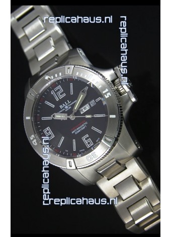 Ball Hydrocarbon Spacemaster Automatic Replica Day Date Watch in Black Dial - Original Citizen Movement 
