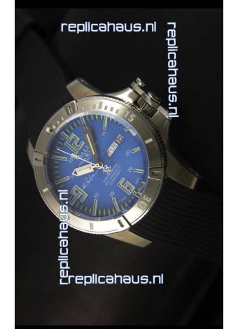 Ball Hydrocarbon Spacemaster Automatic Day Date Rubber Strap in Blue Dial - Original Citizen Movement 