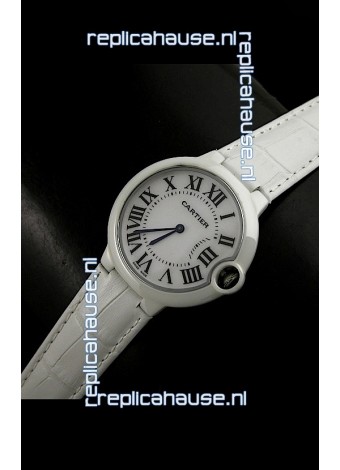 Cartier Ballon de Ladies Replica Watch in White Dial