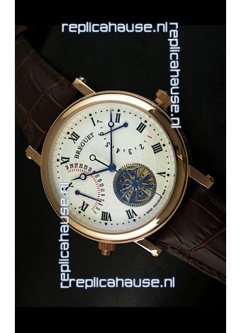 Breguet Retrograde Day/Date Japanese Automatic Watch with Tourbillon