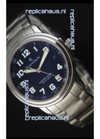 Blancpain Leman 2100 Military 100 Hours Watch in Black Dial - Original Citizen Movement