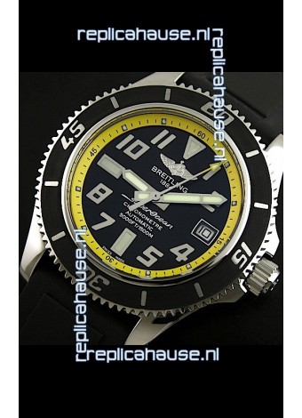 Breitling Superocean Swiss Replica Watch in Black Dial - Ultimate Mirror Replica