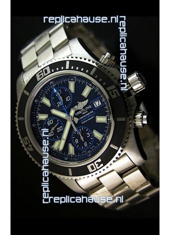 Breitling SuperOcean Abyss Swiss Chronograph Replica Watch - 1:1 Mirror Replica - 44MM Blue Markers