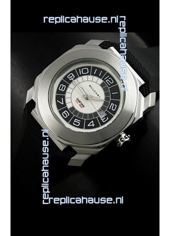 Bvlgari Gerald Genta Swiss Replica Watch in Black&White Dial