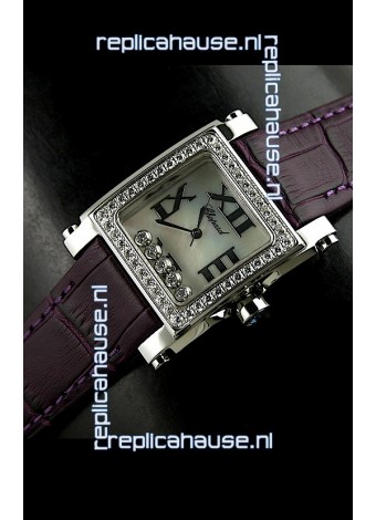 Chopard Happy Sport Swiss Replica Watch in Shell White Dial