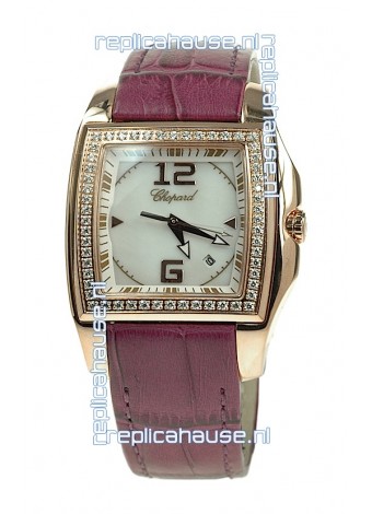 Chopard Two O Ten Ladies Swiss Replica Watch in Pink Strap