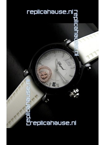 Chopard Limited Edition Swiss Replica Watch in White Strap