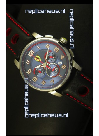Scuderia Ferrari Heritage Chronograph Watch in Blue Dial 