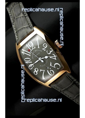 Franck Muller Geneve Casablanca Japanese Rose Gold Watch in Grey Dial