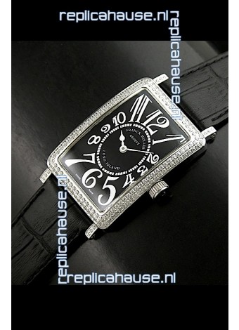 Franck Muller Long Island Japanese Replica Watch in Black Dial