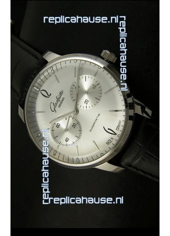 Glashuette Senator Japanese Replica Watch in Steel Dial