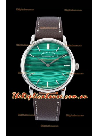 A.Lange & Sohne Saxonia Thin Swiss Replica Watch Steel Case Green Dial