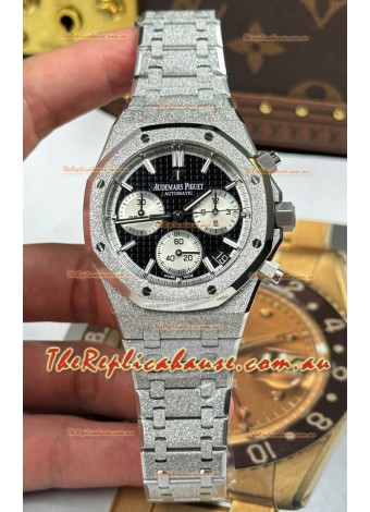 Audemars Piguet Royal Oak Chronograph 26239OR Frosted Black Dial Super Clone Watch 