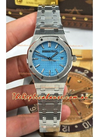 Audemars Piguet Super Clone Royal Oak 77450 34MM 904L Steel Ice Blue Dial Watch 