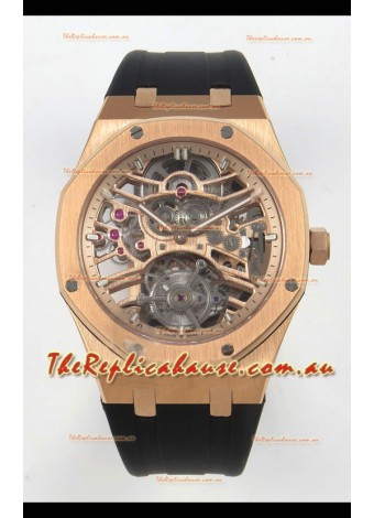 Audemars Piguet Royal Oak Super Clone Tourbillon 26735 Rose Gold Watch 