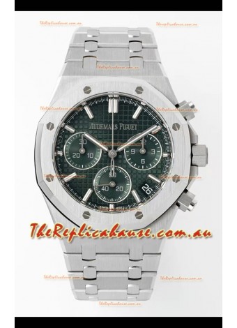 Audemars Piguet Super Clone Royal Oak Chronograph 26240 - 904L Steel in Green Dial 41MM