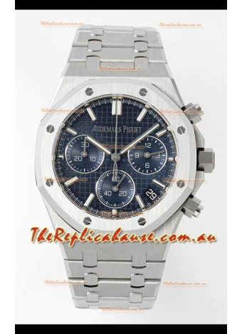 Audemars Piguet Super Clone Royal Oak Chronograph 26240 - 904L Steel in Blue Dial 41MM