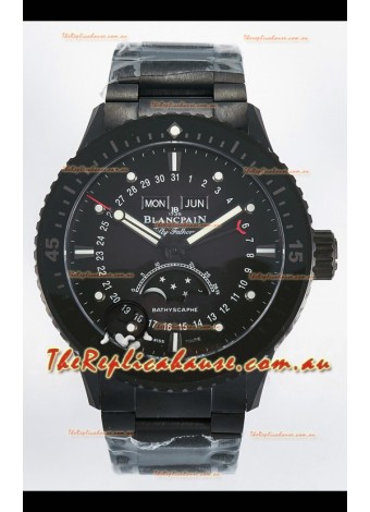 Blancpain Bathyscaphe Ceramic Casing Superclone Watch in Black Dial 