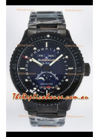 Blancpain Bathyscaphe Ceramic Casing Superclone Watch in Blue Dial 