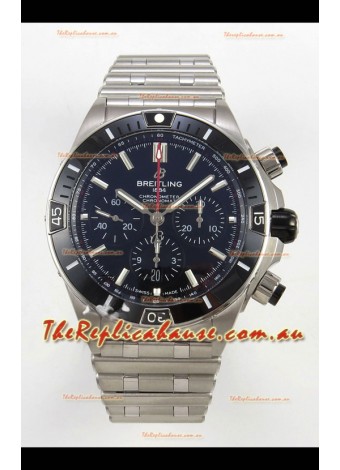 Breitling Chronomat Super Clone B01 42 Edition Swiss 904L Steel Watch Black Dial 