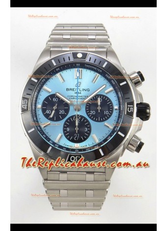 Breitling Chronomat Super Clone B01 42 Edition Swiss 904L Steel Watch Ice Blue Dial 
