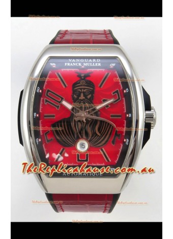 Franck Muller Vanguard Skenderbeu Stainless Steel Swiss Replica Watch 