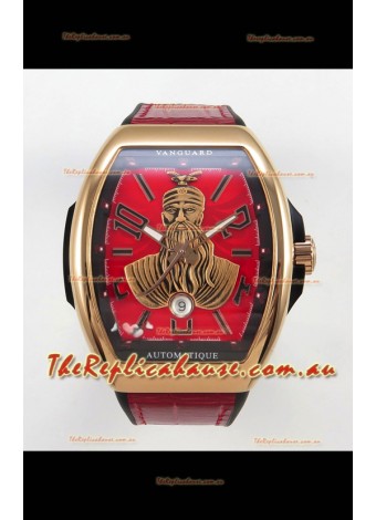Franck Muller Vanguard Skenderbeu Rose Gold Swiss Replica Watch 