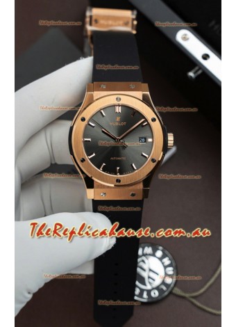 Hublot Super Clone Classic Fusion Titanium Rose Gold Grey Dial 42MM Watch
