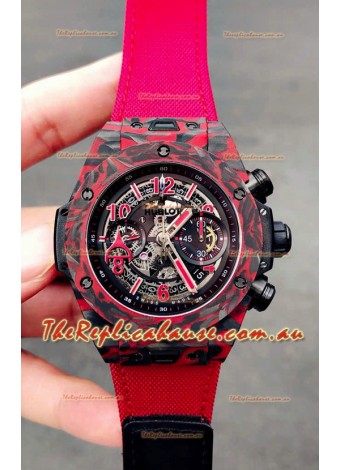 Hublot Big Bang Unico Red Carbon Las Vegas Boutique Edition Swiss Replica Watch