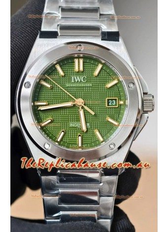 IWC Super Clone Ingenieur IW3289 Green Dial Swiss Replica Watch 