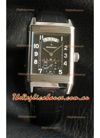 Jaeger-LeCoultre Reverso Super Clone Black Dial Swiss Replica Watch 